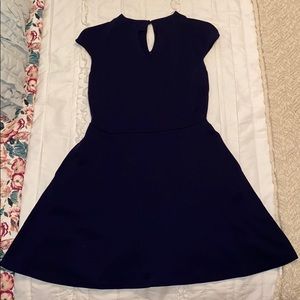 Fit n Flare Stretchy Navy blue professional Dress
